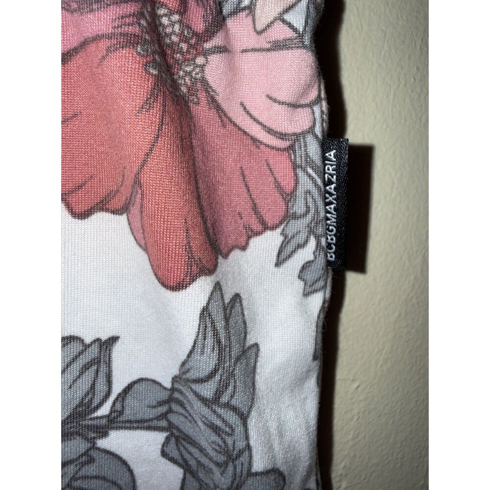 BCBGMAXAZRIA Floral Pajama Set Large L Short Sleeve Shirt Shorts PJs Sleepwear - Picture 8 of 14